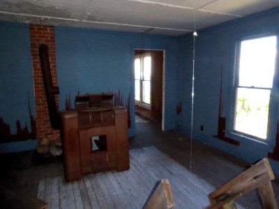 Keepers quarters interior at Huron National Wildlife Refuge
