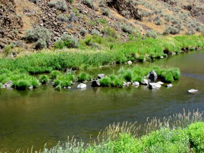 John Day River at John Day Fossil Beds NM in OR photo