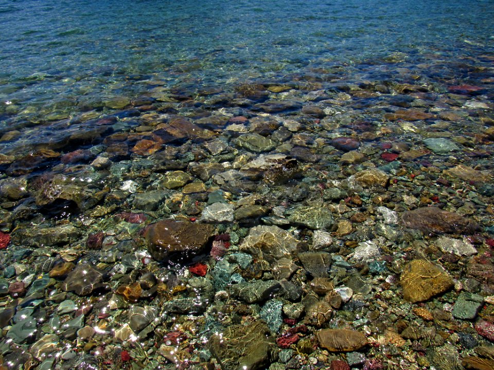 Saint Mary Lake at Glacier NP in Montana