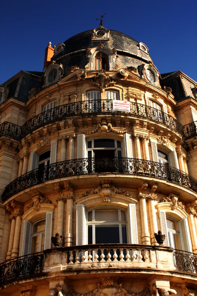 Building facade former montpellier