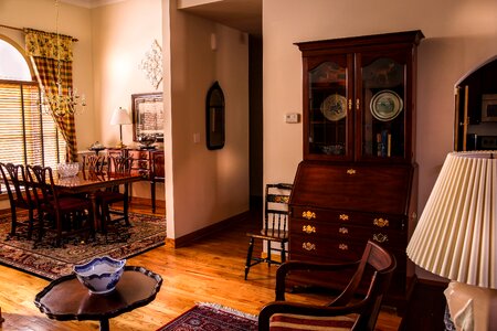 Secretary tea table great room photo