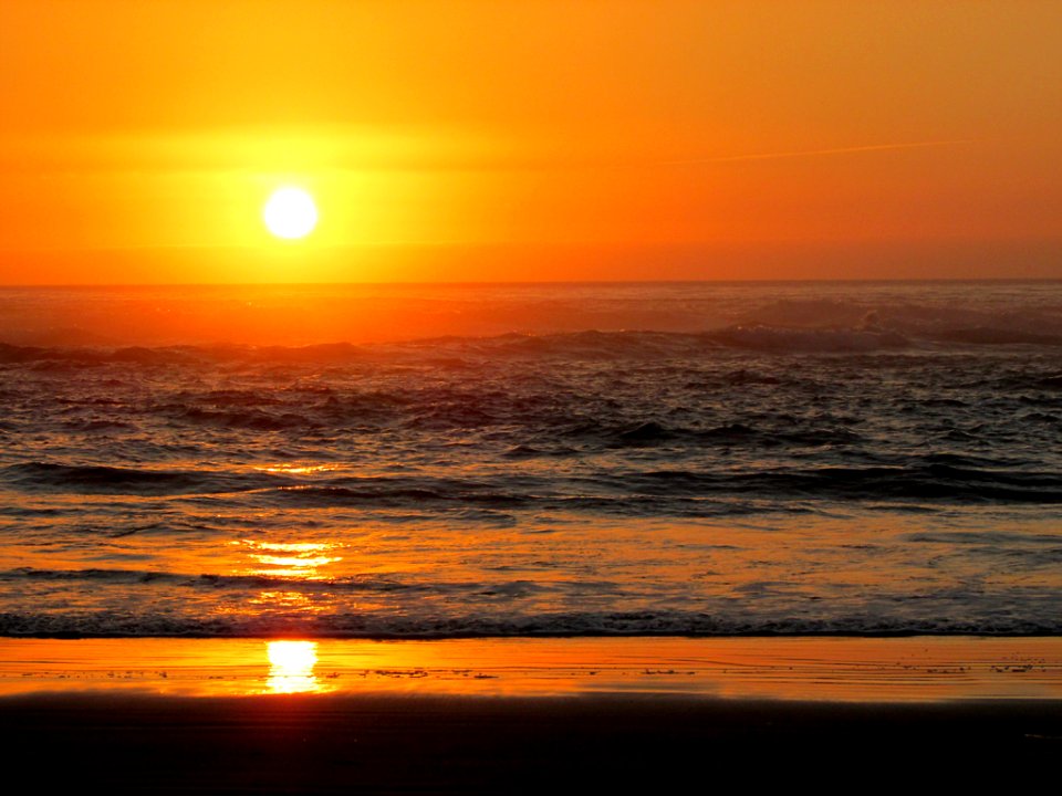 Sunset at Cannon Beach In OR
