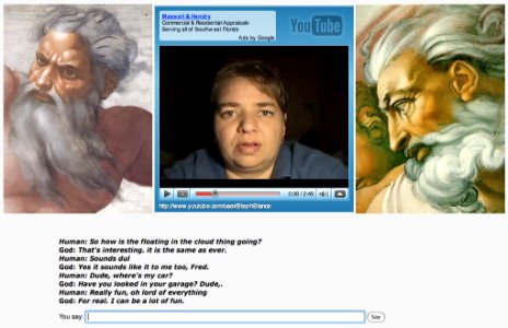 so, like, i was just chatting with iGod...