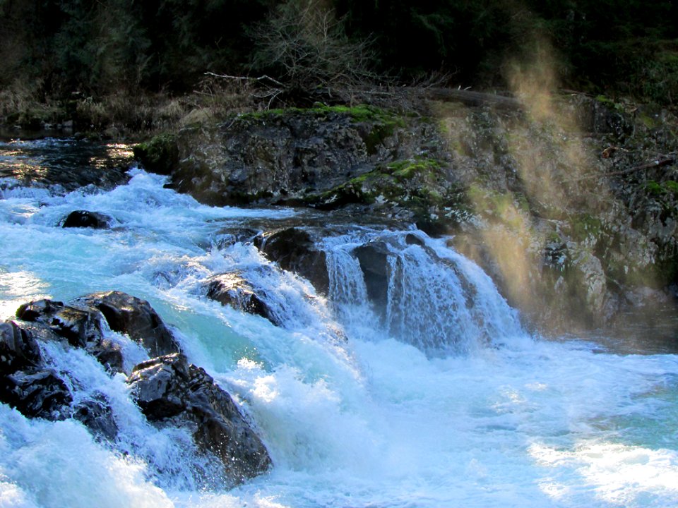Lucia Falls Park at Lewis River in WA