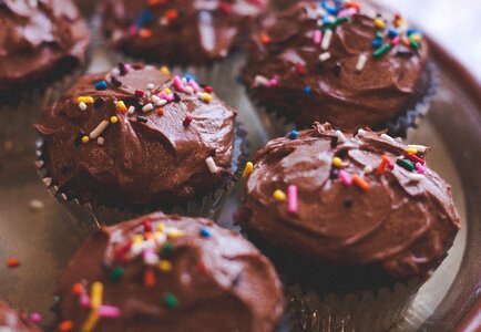 Sweet cake frosting photo