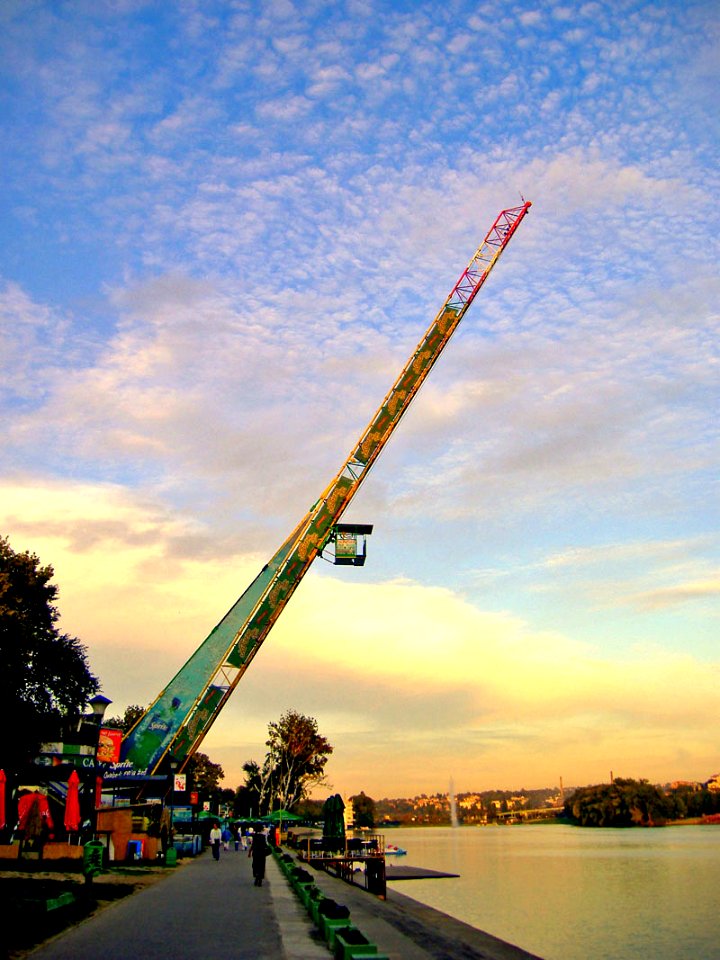 View on a bungee rump