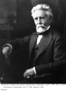 Norman Jay Coleman, 6th and last Commissioner of Agriculture, April 1885 - February 1889.