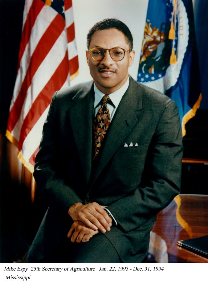 Mike Espy, 25th Secretary of Agriculture, January 1993 - December 1994.