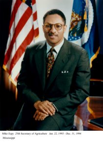Mike Espy, 25th Secretary of Agriculture, January 1993 - December 1994.