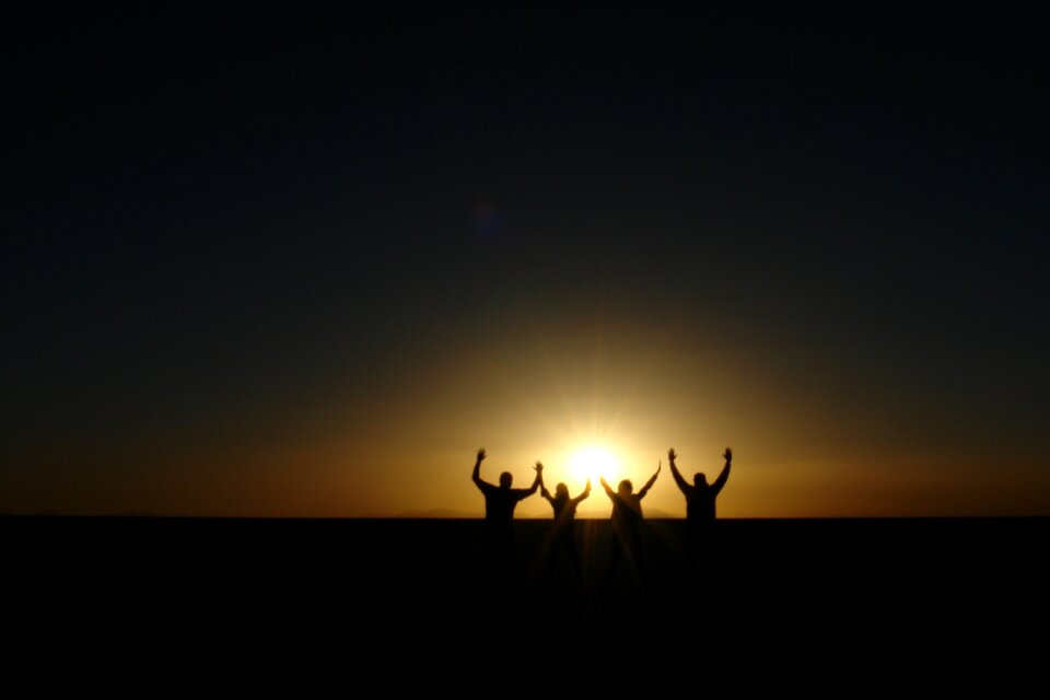 Horizon bolivia sunset