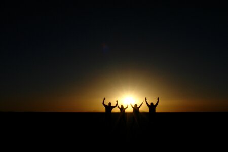 Horizon bolivia sunset photo