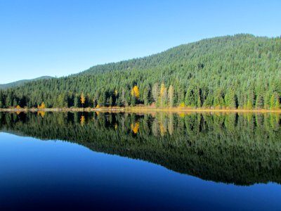 Trillium Lake at Mt. Hood in OR photo