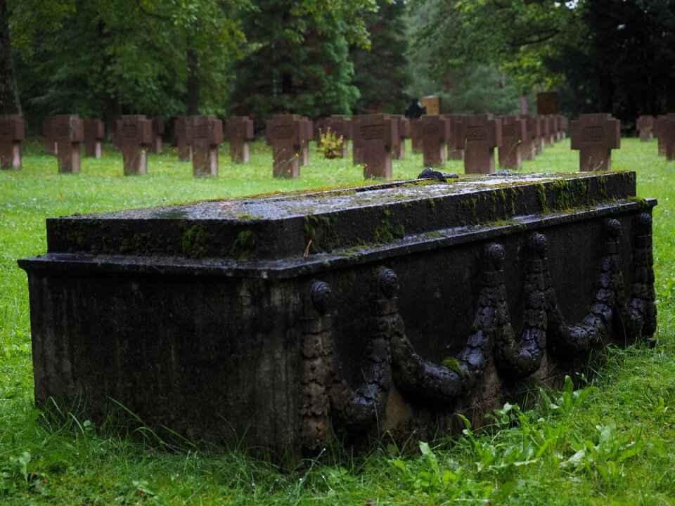 Woodland cemetery graves soldiers graves