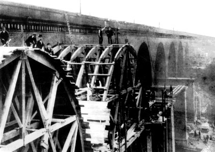 Viaduct under construction opened in 1842 photo