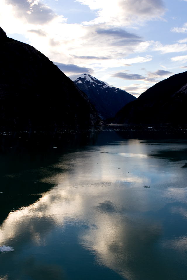 Clouds Reflecting in Tracy Arm photo