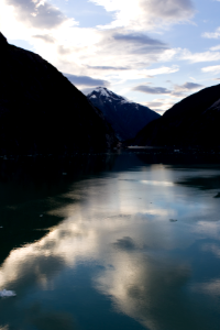 Clouds Reflecting in Tracy Arm photo