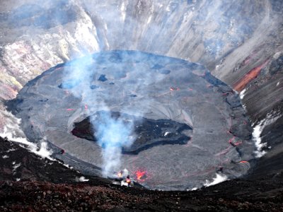 Halemaumau Crater (1 January 2021) (Kilauea Volcano, Hawaii)