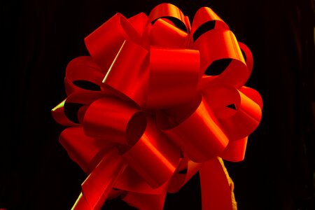 Red bow gift bow red ribbon