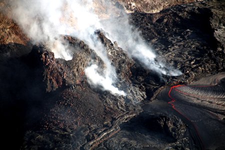 Halemaumau Crater (18 March 2021) (Kilauea Volcano, Hawaii) 1 photo
