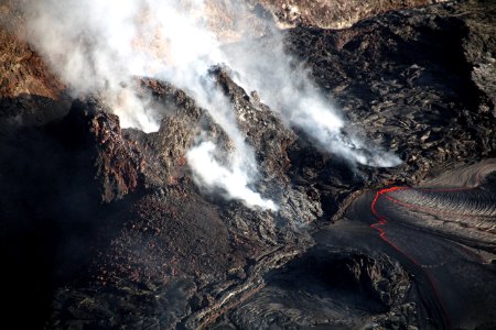 Halemaumau Crater (18 March 2021) (Kilauea Volcano, Hawaii) 1