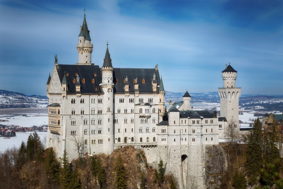 Snow germany landmark