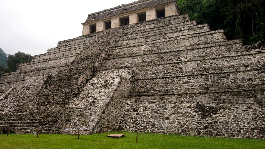 Palenque Mayan pyramid photo