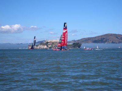 Americas Cup 2013 SF Alcatraz photo