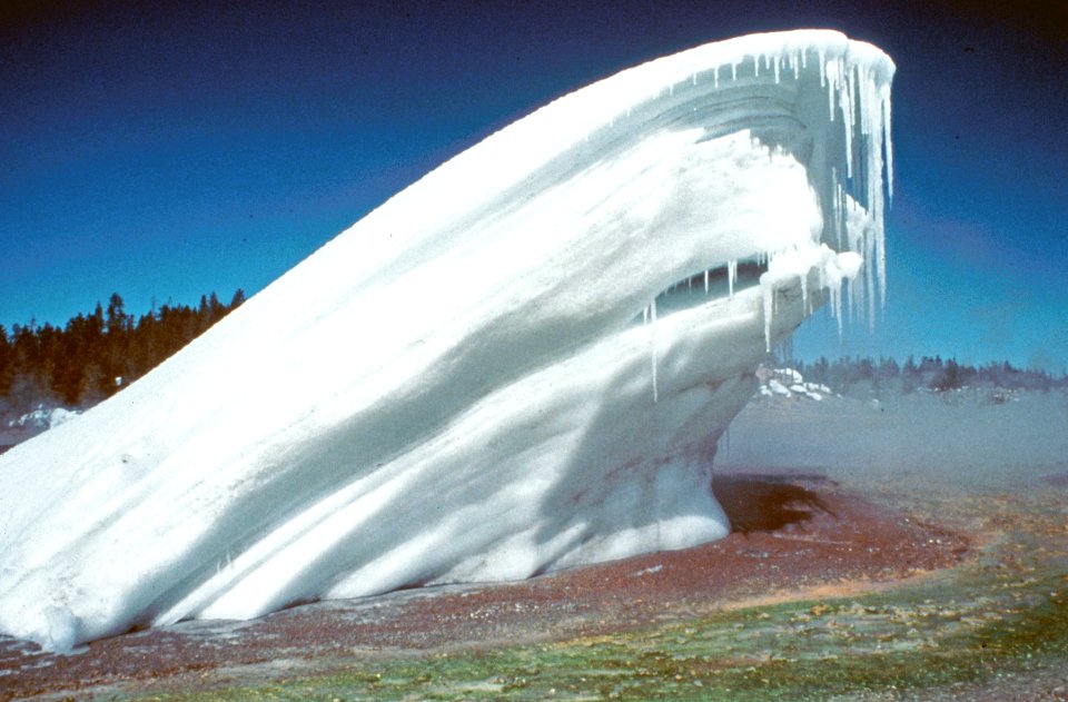 Ice cone next to Africa Geyser (April 1979) 1 photo