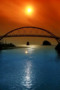 Arch bridge landscape