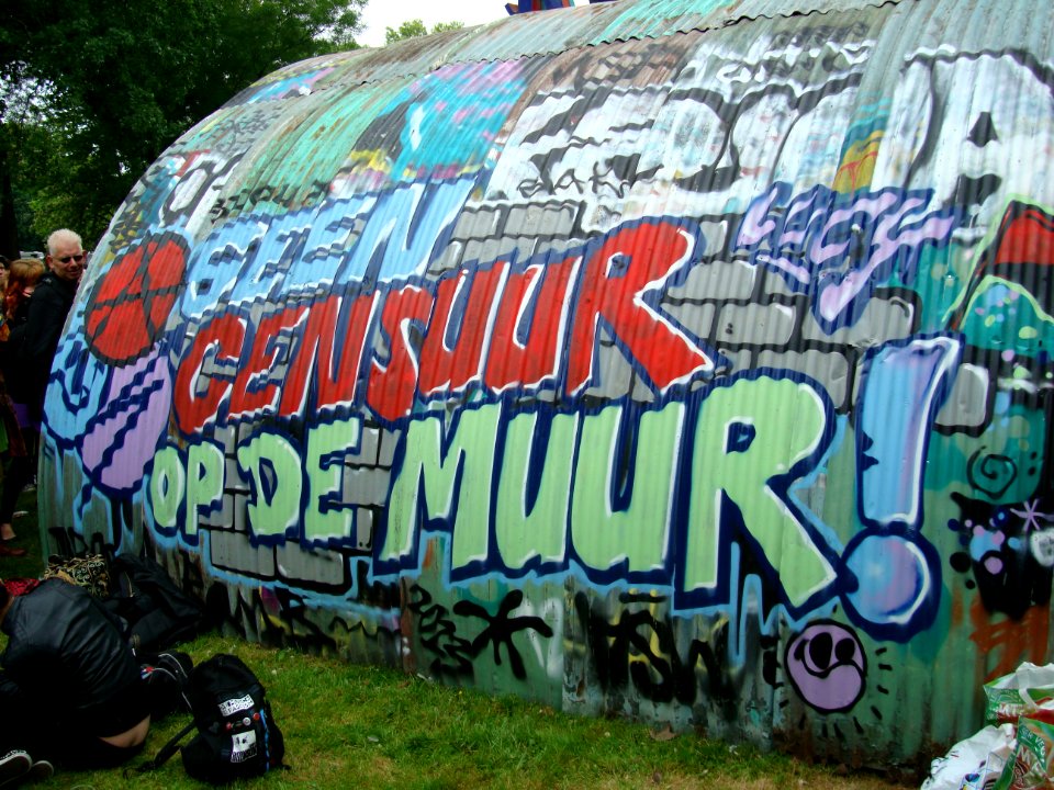 Geen censuur op de muur