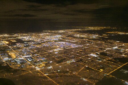 City lights cityscape canada