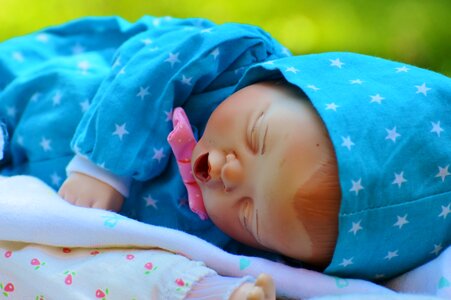 Peaceful cute infant photo