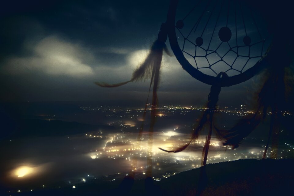 City night the background