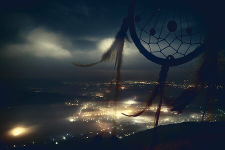 City night the background