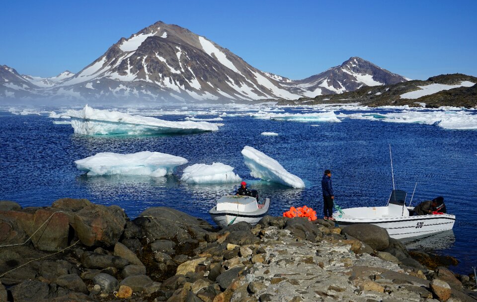 Cold landscape greenland