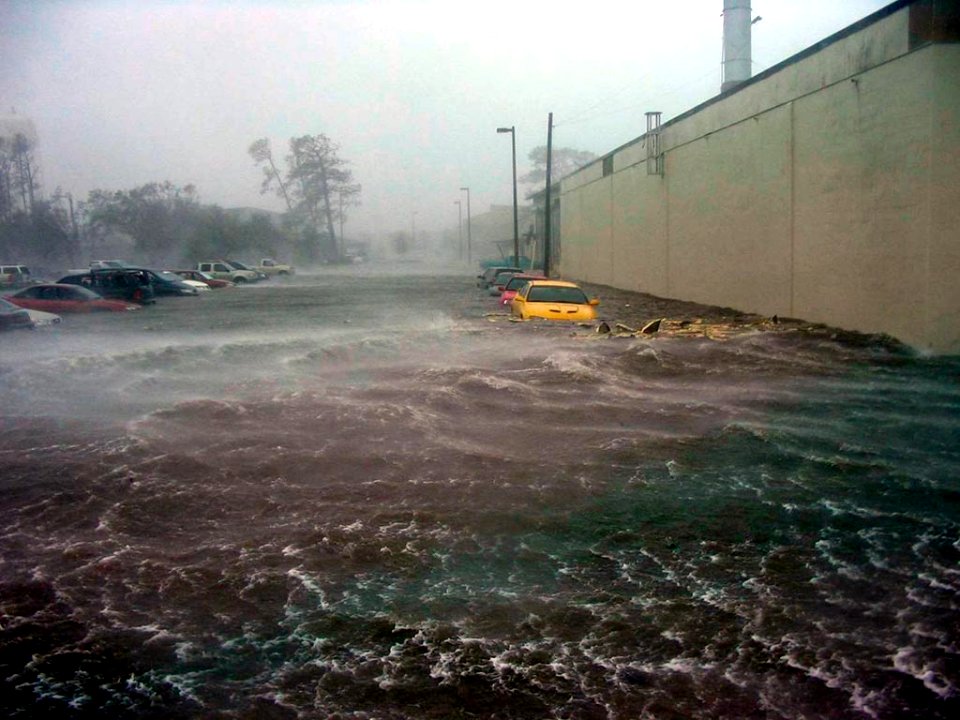 People venture outside Keesler shelters