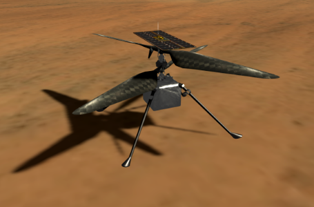 Mars Ingenuity helicopter model photo