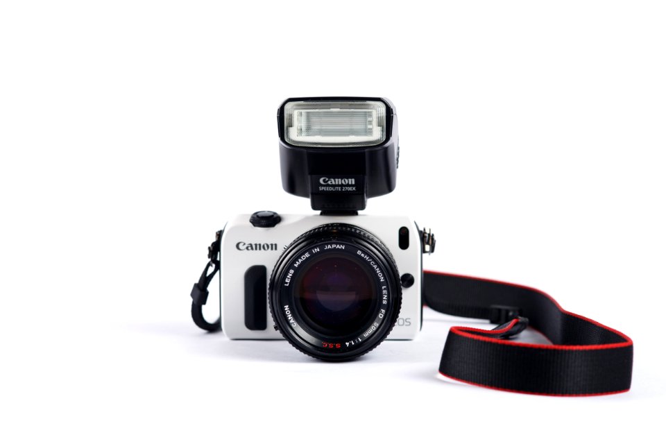 EOS M Front with Flash