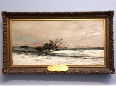 'La neige' (1873) by Charles-François Daubigny