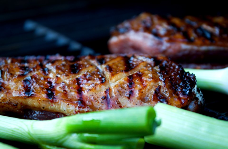 Duck on the grill