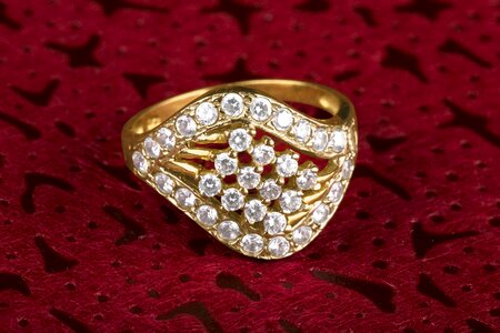 Diamond ring wedding engagement photo