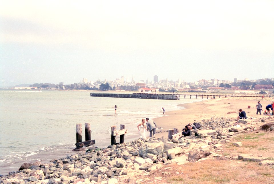 San Francisco beach wedding photos
