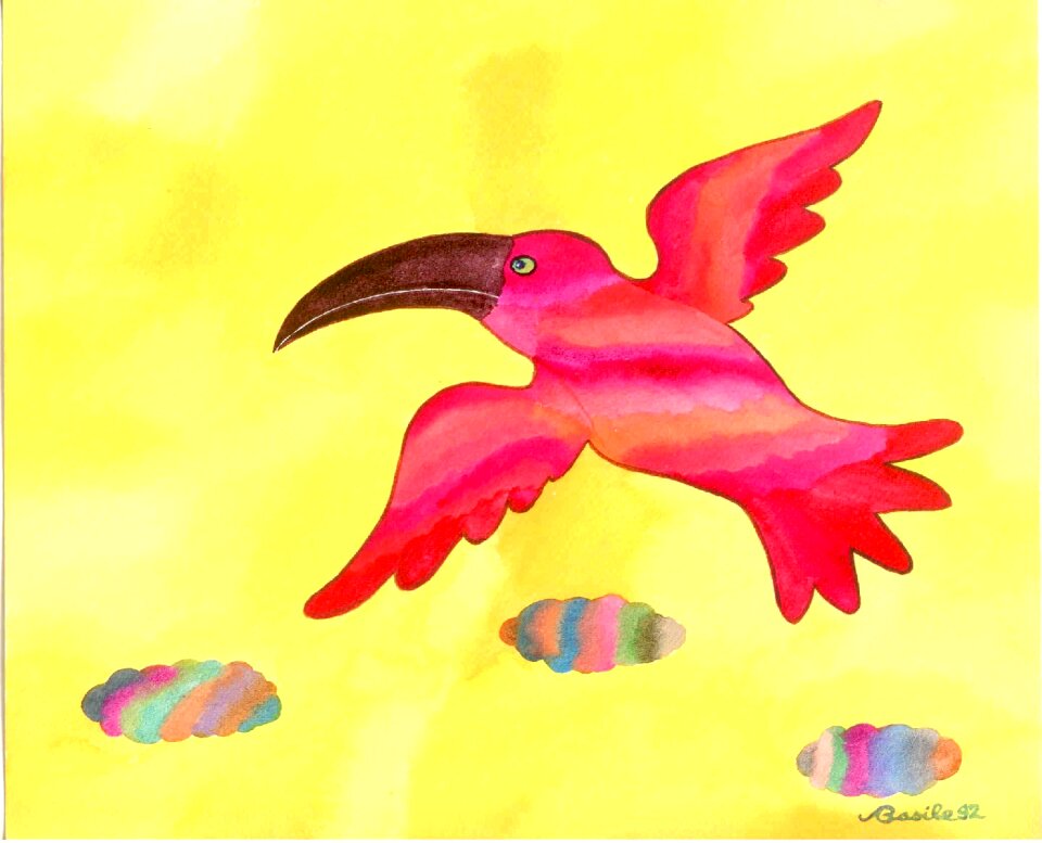 Bird design drawing