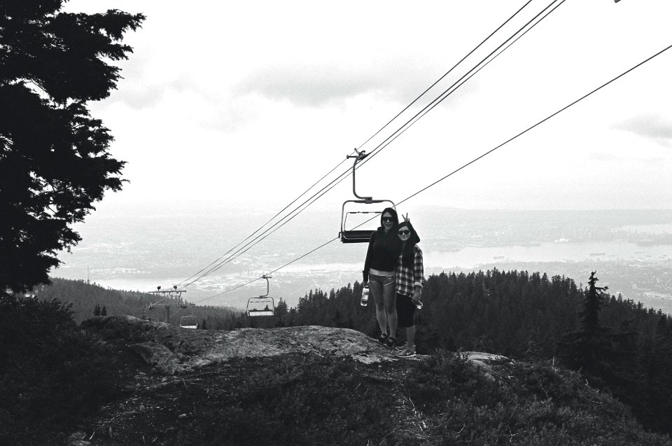 Mount Seymour, Posing on Cliff photo