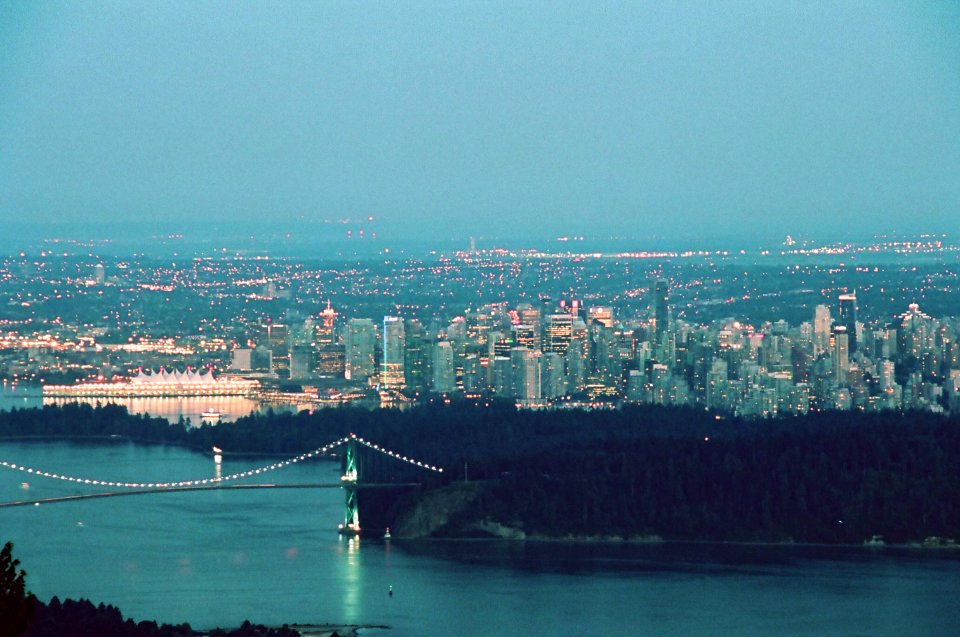Vancouver Skyline, Evening