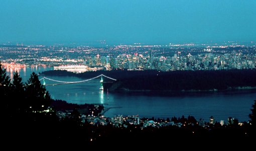 Vancouver Skyline, Night