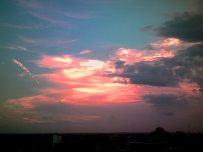 IR sunset photo