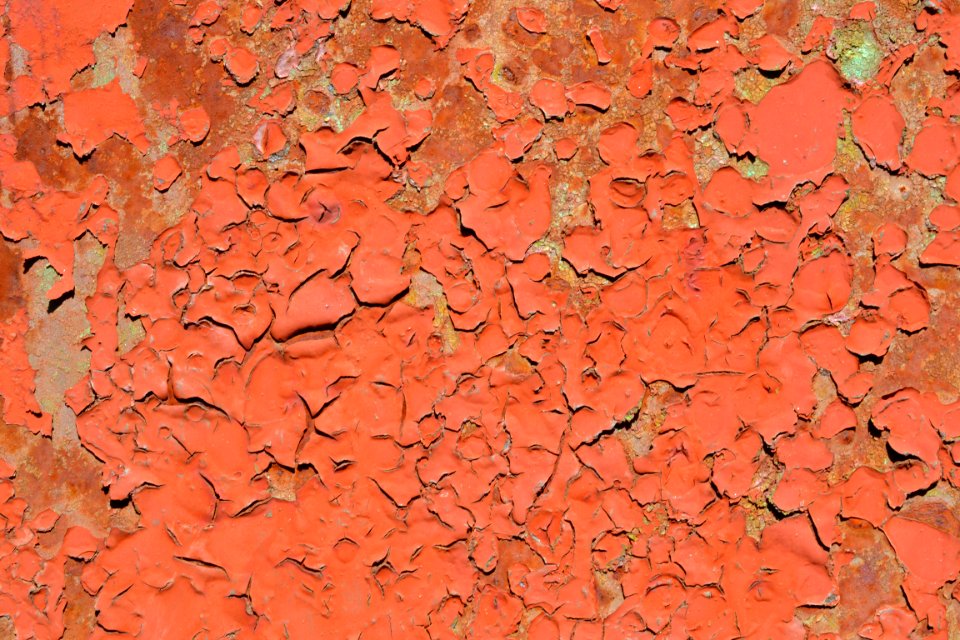 sheet with rust stains