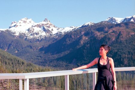 Looking out at the Mountains