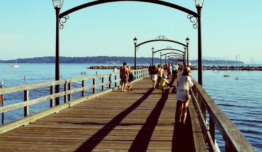 Walking along the Pier photo